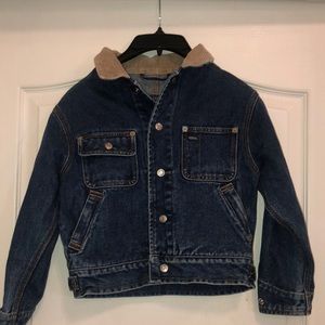 Polo Ralph Lauren Blue Jean Jacket with tan Corduroy Collar, size 6
